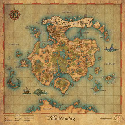 Canvas Map of Maud'Madir